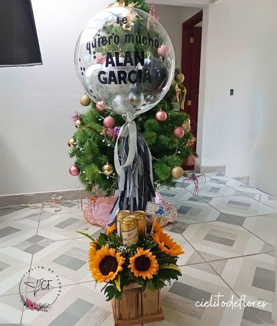 Caja Cervezas con Globo Burbuja