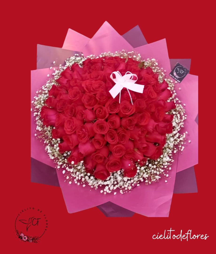 Bouquet Rosas Rojas Jumbo