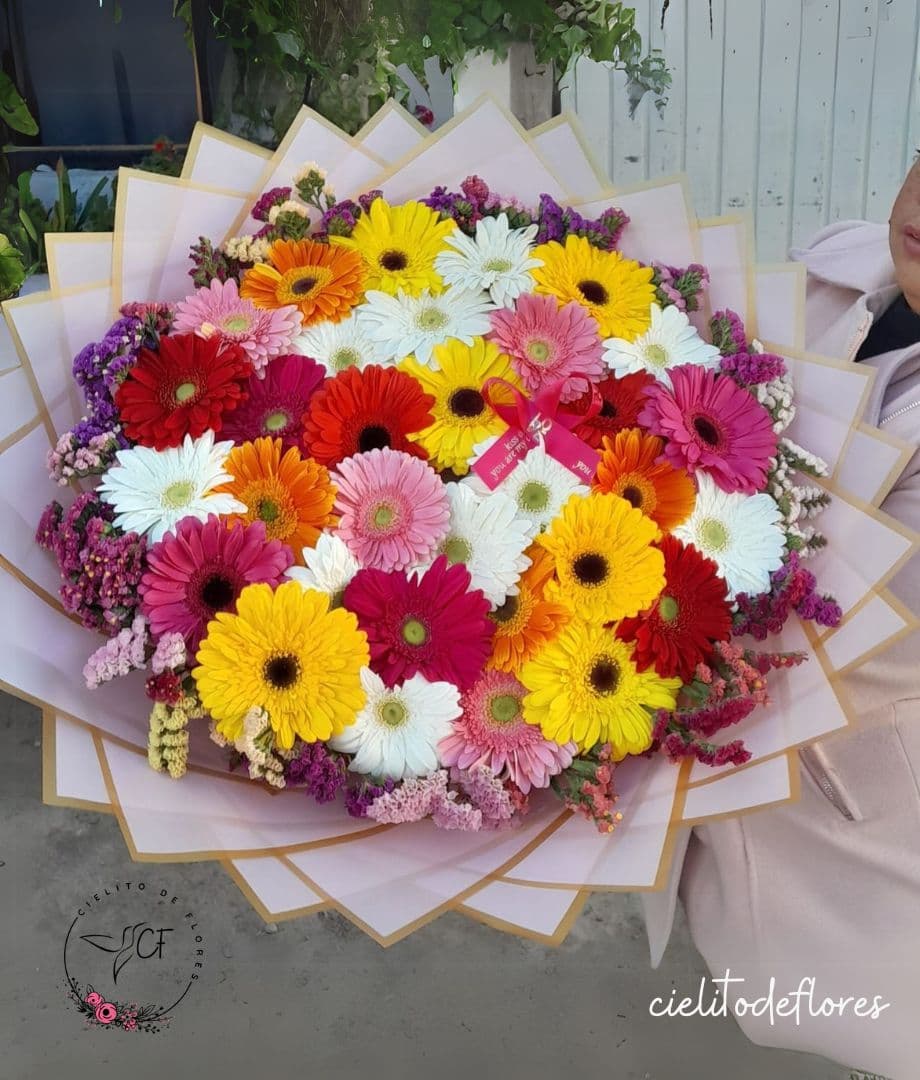 Bouquet Gerberas Colores Grande