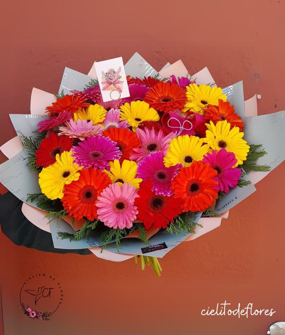 Bouquet gerberas alegría