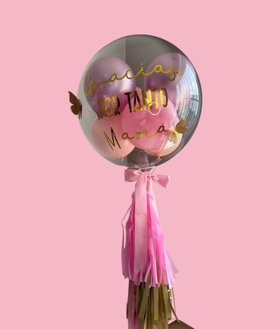 Globo Burbuja Tonos Rosas